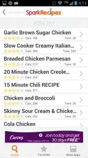 Healthy Recipes - SparkRecipes скриншот 1