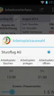 Arbeitszeiterfassung скриншот 3