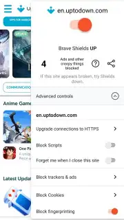 Brave Browser (Beta) скриншот 7