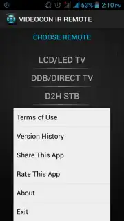 Videocon IR Remote скриншот 5