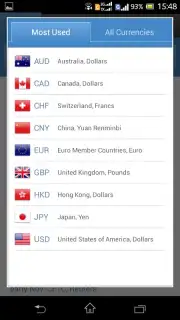 Currency Exchange Rates скриншот 2