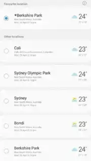 Samsung Weather скриншот 3