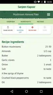 Sanjeev Kapoor’s Recipes скриншот 4