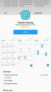 Samsung Calendar скриншот 1