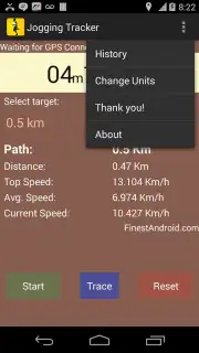 Jogging Tracker скриншот 3