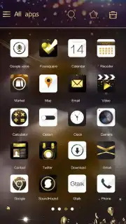 Gold Rush GOLauncher EX Theme скриншот 3