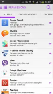 F-Secure App Permissions скриншот 2
