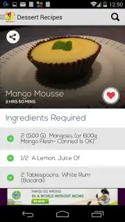 Dessert Recipes Free скриншот 1