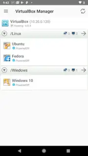 VirtualBox Manager скриншот 8