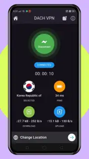 DACH VPN - No. 1 Most Secured ADFREE VPN скриншот 3