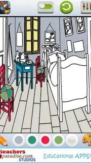 Vincent van Gogh Coloring Book скриншот 19