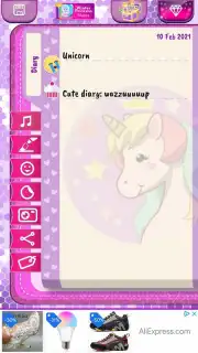 Unicorn Diary скриншот 3