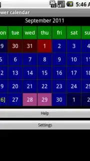 Flower calendar (free) скриншот 3