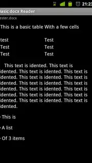 Basic docx Reader скриншот 1