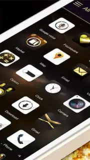 Gold Rush GOLauncher EX Theme скриншот 5