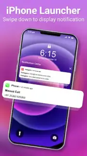 Phone 13 Launcher OS 15 скриншот 2
