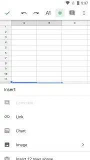 Google Sheets скриншот 4