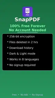 SnapPDF — PDF Tools скриншот 1