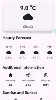 Weather Forecast App скриншот 1