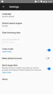 Firefox Lite скриншот 5