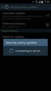 Samsung Security Policy Update скриншот 3