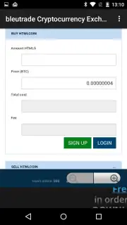 bleutrade скриншот 5